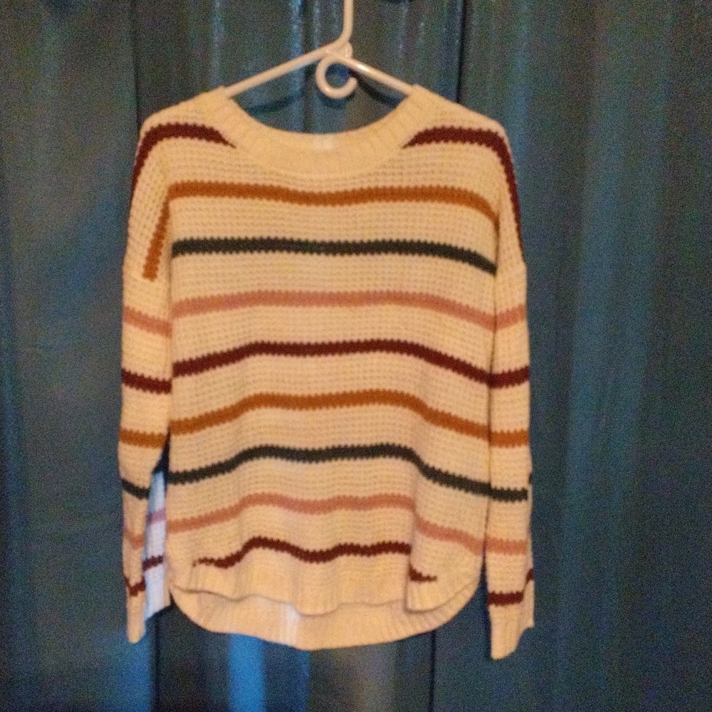 SO Large knitted striped sweater